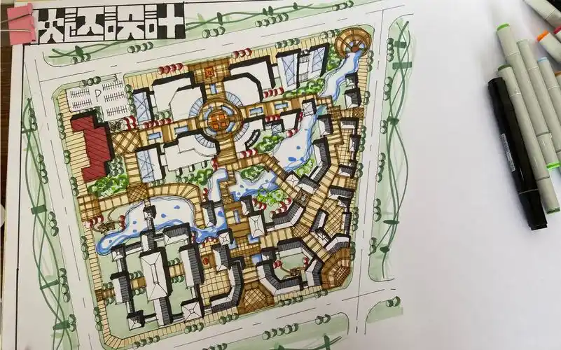 【快速规划设计】某城市历史文化街区平面图