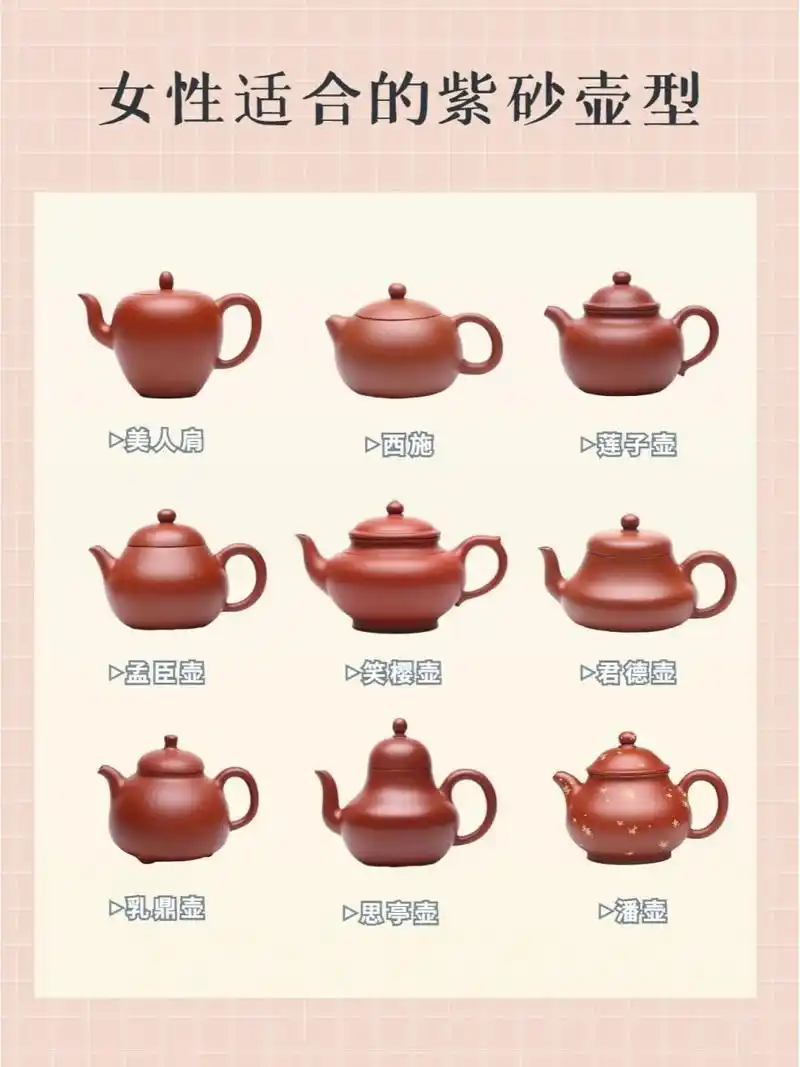 97适合女性的紫砂壶型一般都有哪些呢?