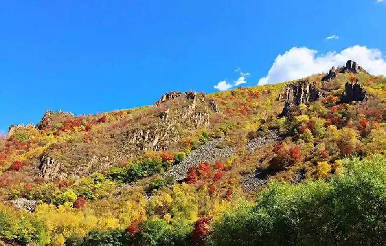 东猴顶上观日出半截沟里赏秋色