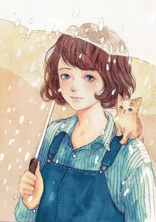 水彩画人物唯美,水彩动漫人物唯美,简单唯美的水彩画人物图片水彩人物