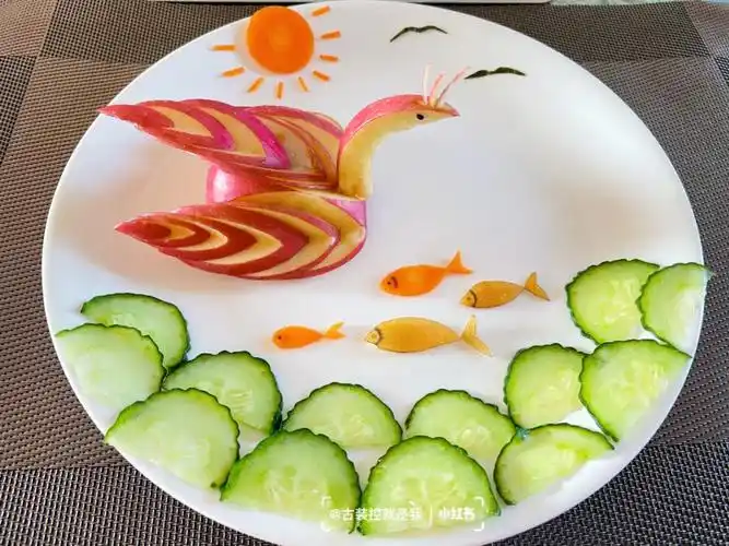 创意果盘苹果凤凰