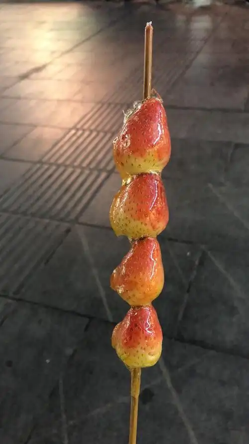 现在冬天的一串草莓糖葫芦都12块了,物价涨的真厉害