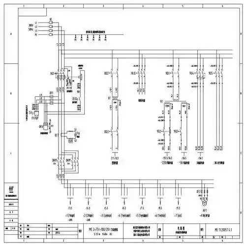 造船用门式起重机电气原理图_设备控制原理图_土木在线