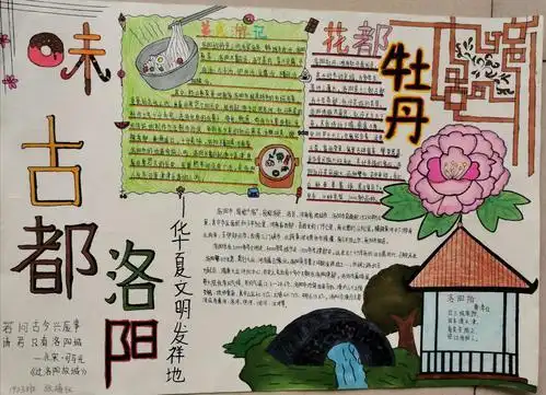 以美丽洛阳为主题的手抄报 爱为主题的手抄报