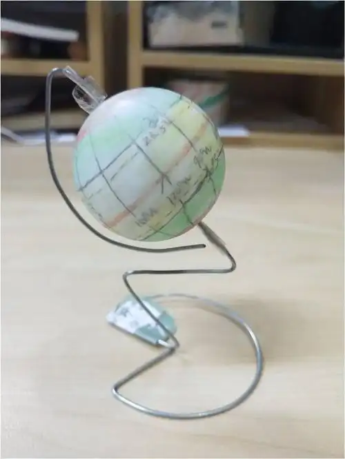 地理组学生活动展示:动手制作地球仪