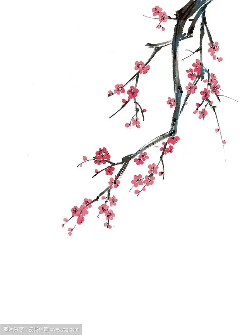梅花水墨画