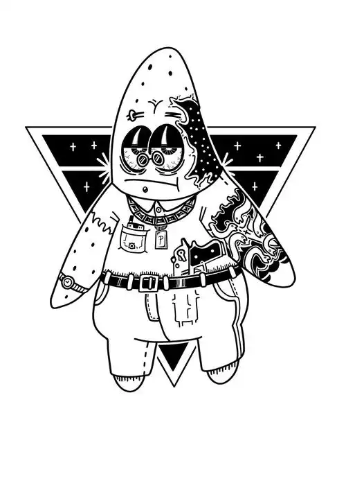 黑白涂鸦合集!!!|插画|新锐潮流插画|viccccx_原创作品-站酷zcool