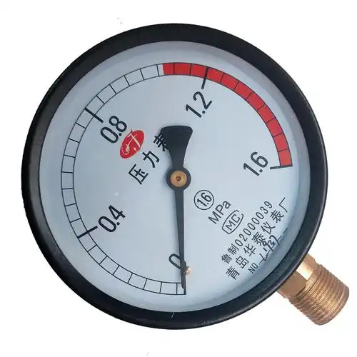 水压气压油压y60压力表青岛华泰2.5mpa压力表