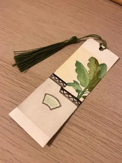 数叶芭蕉95继续加油#自学水彩  #水彩风景  #水彩书签  #自制书签