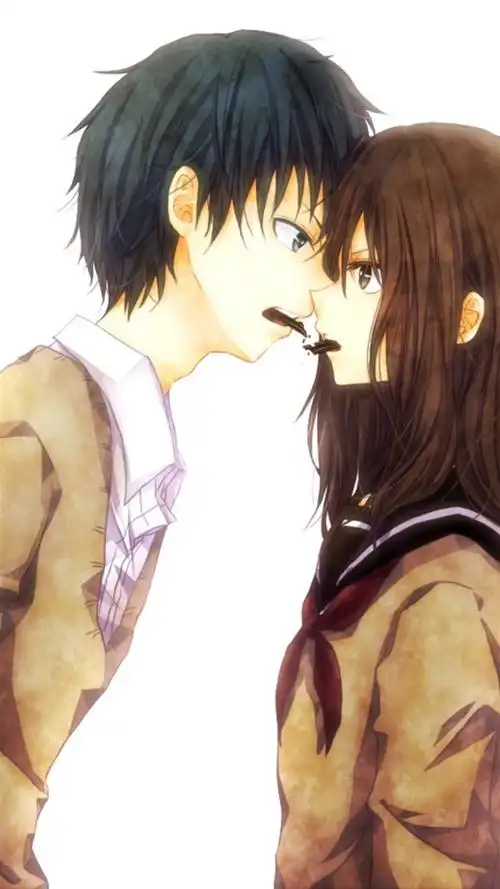 二次元动漫浪漫情侣手机壁纸,动漫,卡通,动漫美女,动漫,爱情,唯美