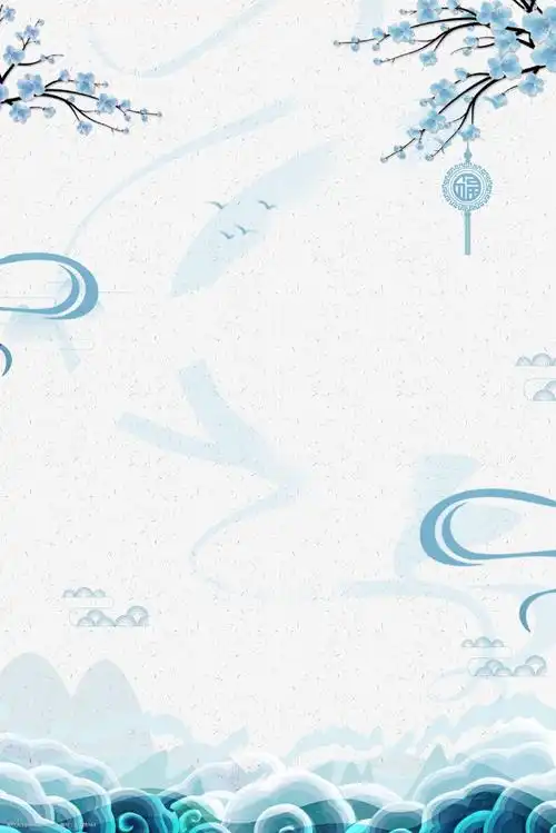 关键词:莫兰迪蓝色梅花海报 莫兰迪 简约 文艺 大气 蓝色 月白色 梅花