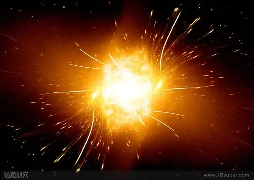 爆炸的火光背景高清图片