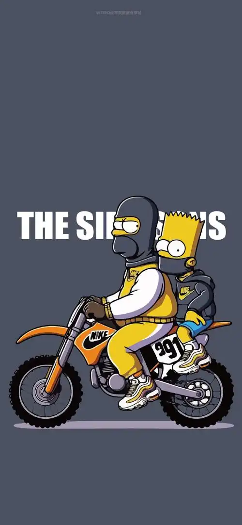 苹果壁纸分享#苹果iphone手机壁纸-辛普森一家