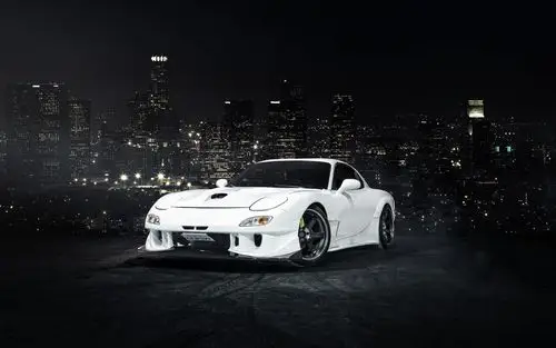 壁纸 马自达rx-7白色轿车