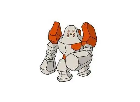 精灵宝可梦图鉴377全身由岩石构成的神秘精灵雷吉洛克