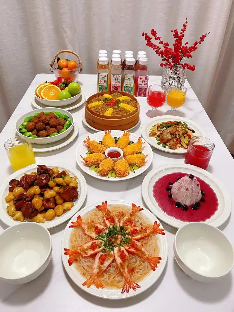 家宴 在家聚餐和家人一起下厨.家宴晚餐清单(详细步骤图,图片 - 抖音