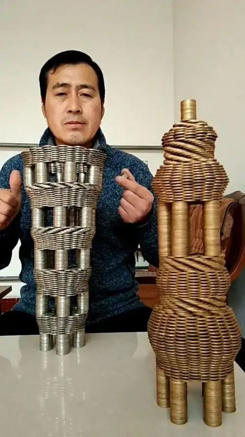 我用硬币摆出来的造型,看到的都说好看,喜欢的多多支持