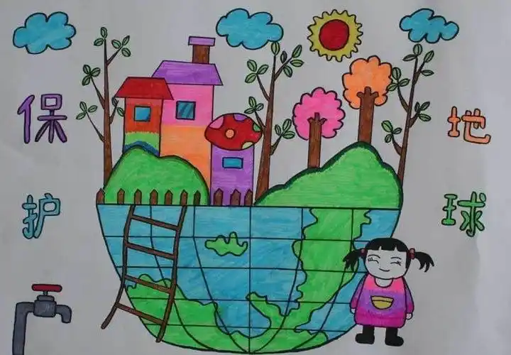 讨论:我们能为地球做些什么? 3.画一张宣传海报进行环保宣传.