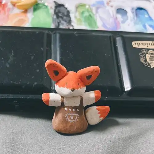 石塑粘土秘技狐狸托梦