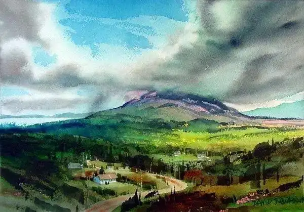 这9位水彩画神级大师的作品最适合在春天欣赏(多图)_艺术资讯_优画网