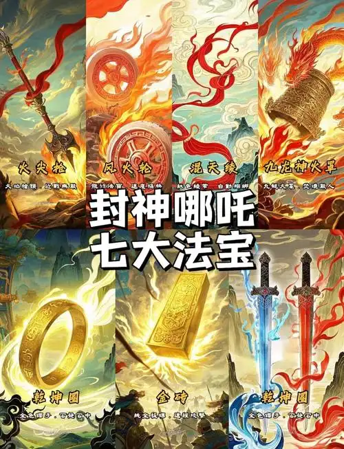 哪吒七大法宝揭秘,神仙装备酷炫登场!