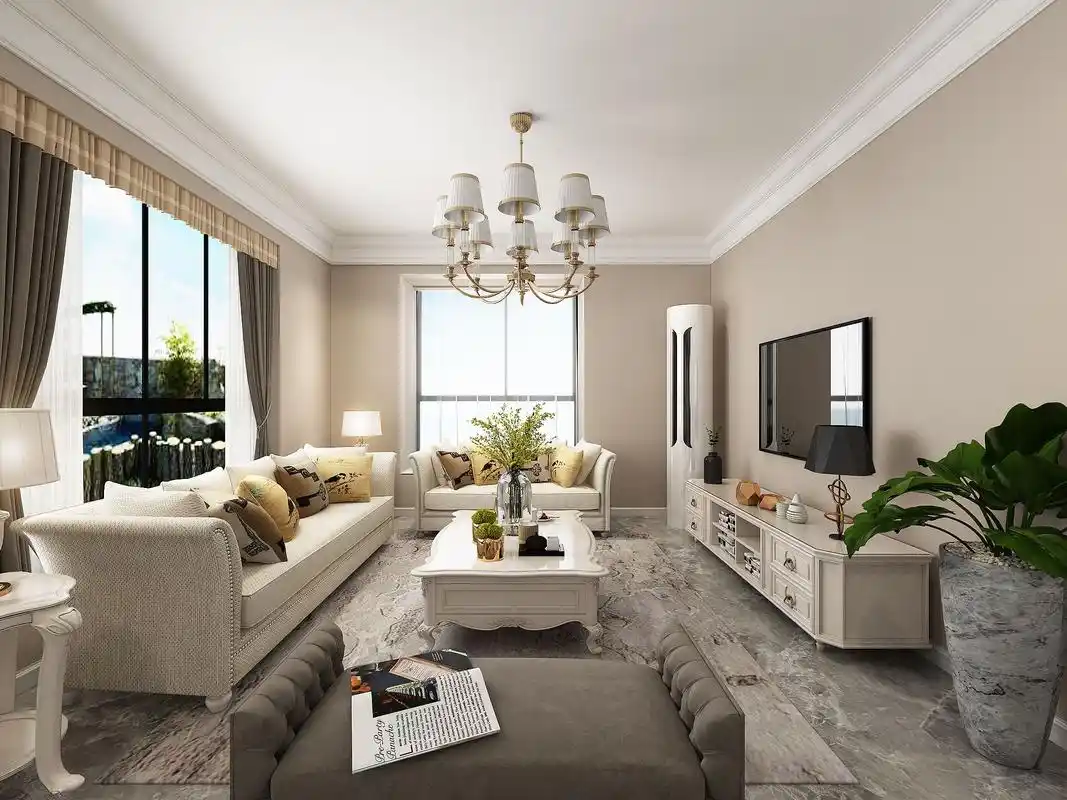 简欧风格别墅装修设计效果图 家装案例