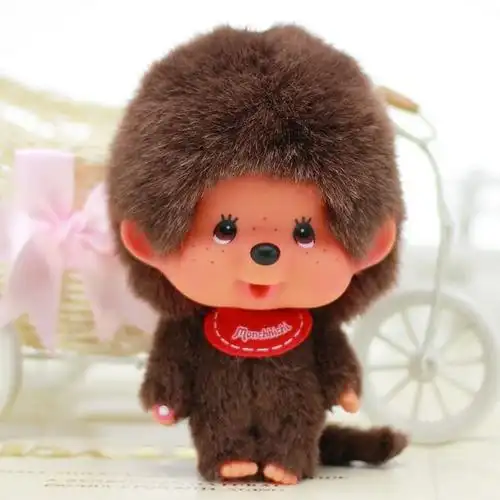 正版蒙奇奇挂件 基本款大头站姿男女 包包车装饰挂链 monchhichi-t