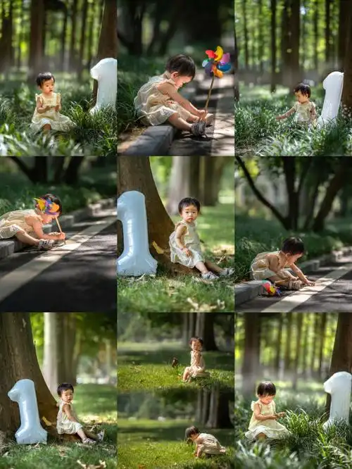 数字气球拍照一岁宝宝4元搞定创意生日照