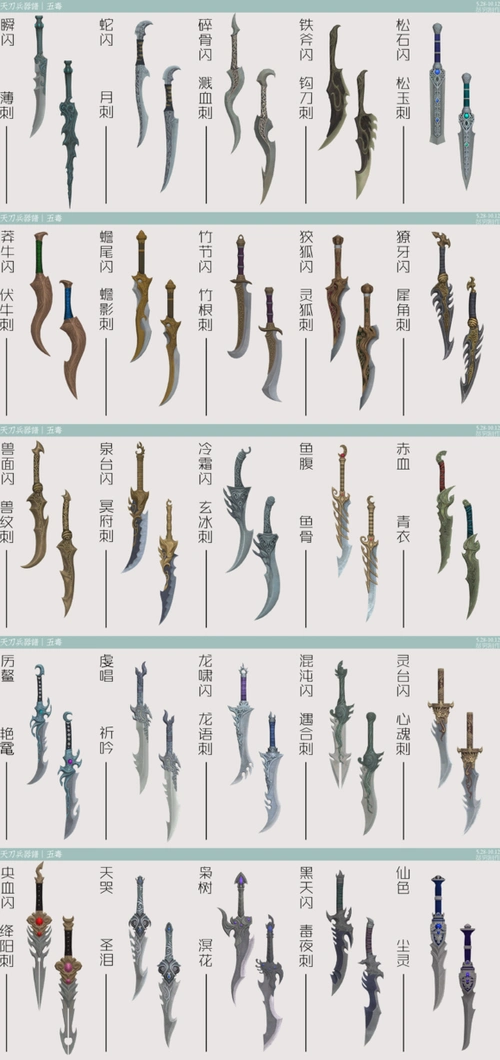 图片武器外观天涯明月刀ol全职业武器外观一览天涯明月刀ol吧百度贴吧