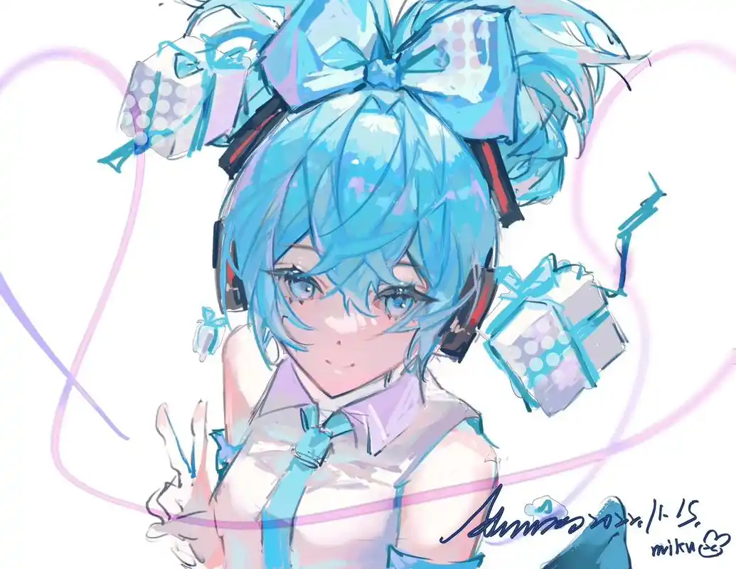 午休两小时!#儿童画 #草稿流 #绘画 #miku#初音未来 - 抖音