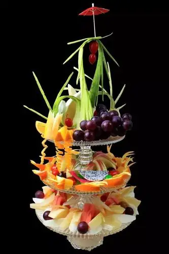 水果创意拼盘好美好美