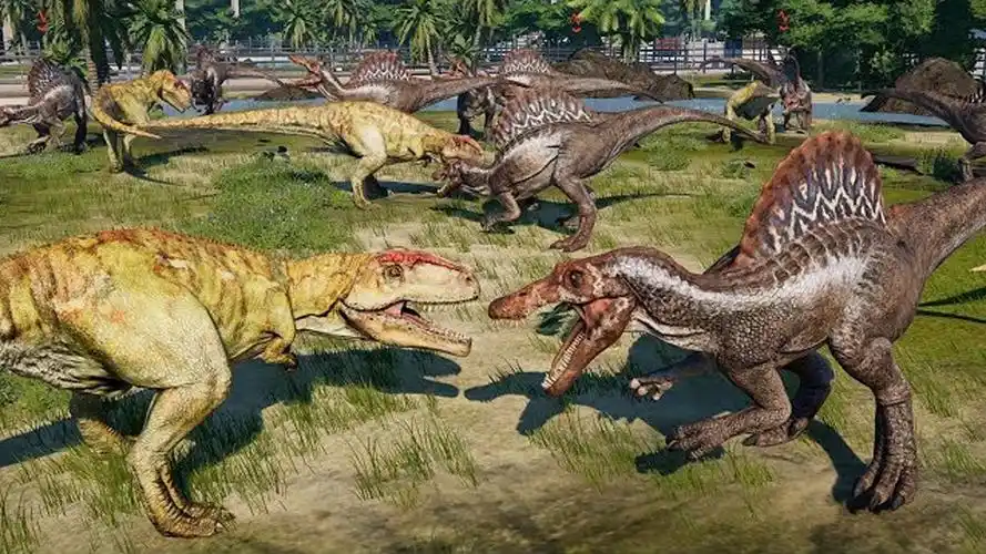 巨兽龙 vs 棘龙 ~(侏罗纪世界:进化)