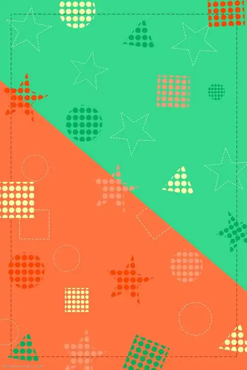 简约拼色招聘图形背景