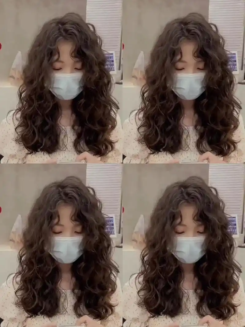 中长发羊毛卷烫发