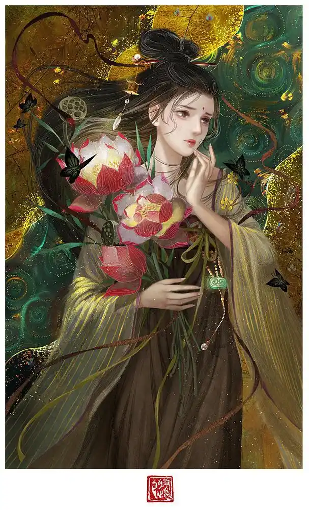 最美还是中国风!人气美女插画师,唯美古风插画作品美得令人窒息