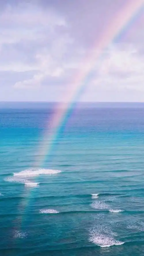 彩虹壁纸点赞好运6106ω610777