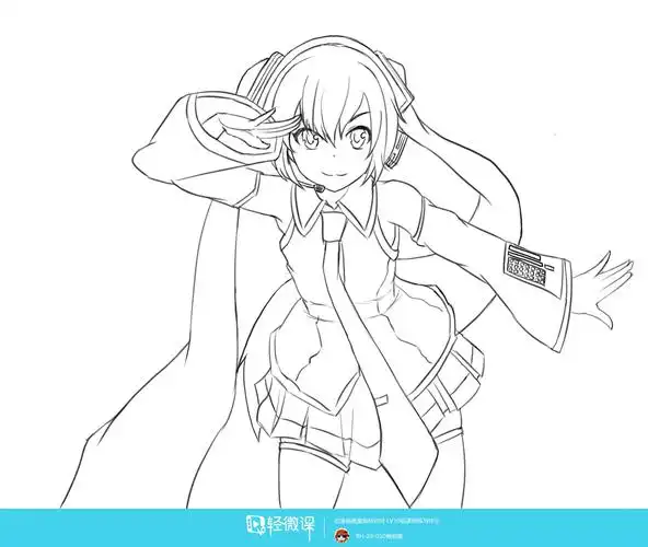 rh-20-050懒熊菌 人物构图练习—动漫插画构图提升训练