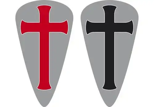 十字军东征盾牌矢量