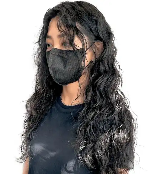 "长发烫满头",风情万种又上头._发型_中国_人类