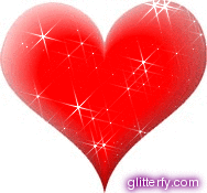 爱心 闪亮 红心 发光