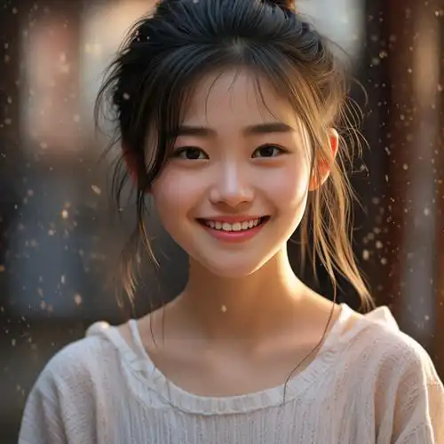 14岁女生的青春留影