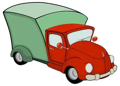 送货卡通送货卡车卡通照片
