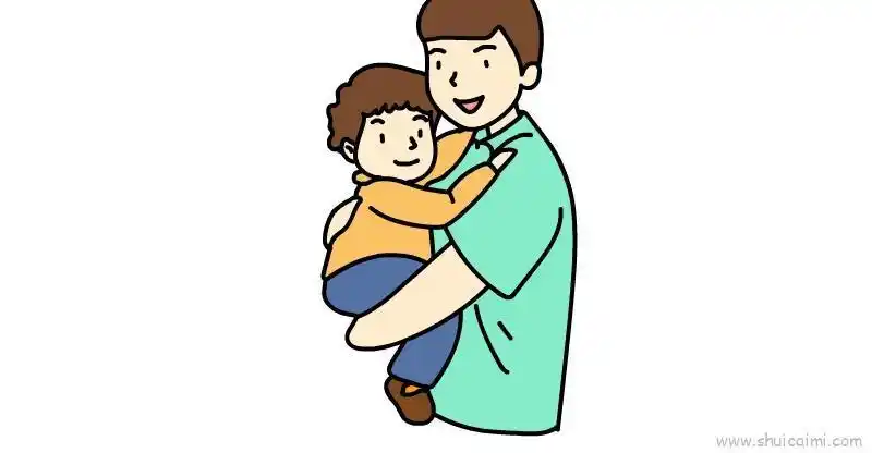 父亲节主题儿童画怎么画父亲节主题简笔画顺序