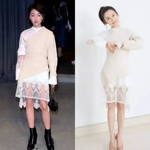 周冬雨和谢娜穿了同一条裙子,我的选择困难症又犯了