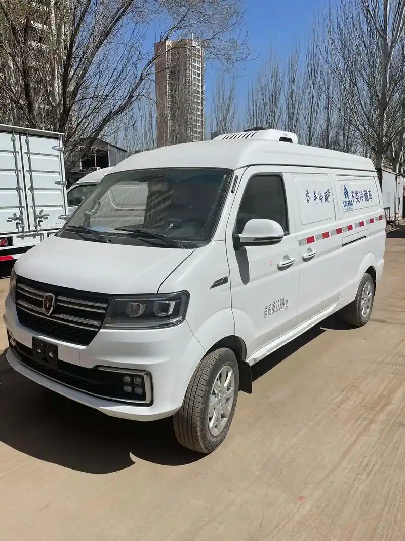 金杯冷藏车.金杯新海狮 s 小型面包冷藏车整体造型较为简洁, - 抖音