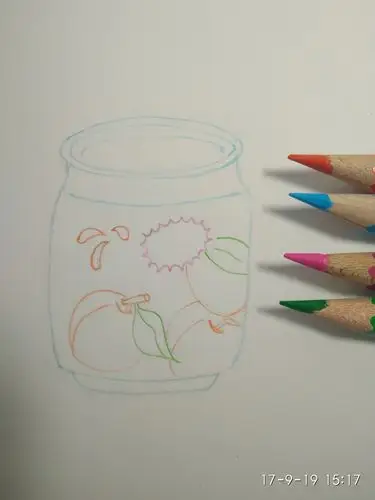 手绘彩铅丨画出饮料瓶过程