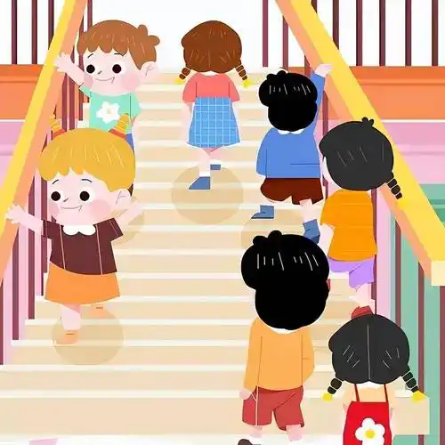 上下楼梯 安全"童"行--满庄镇中心幼儿园安全教育活动_小朋友_知识
