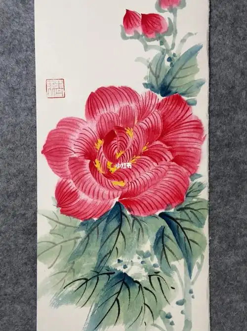原来只要掌握这几步就能轻松画好芙蓉花