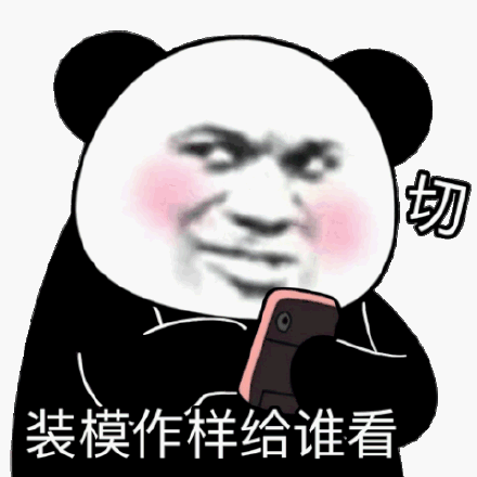 切装模作样给谁看_装模作样表情