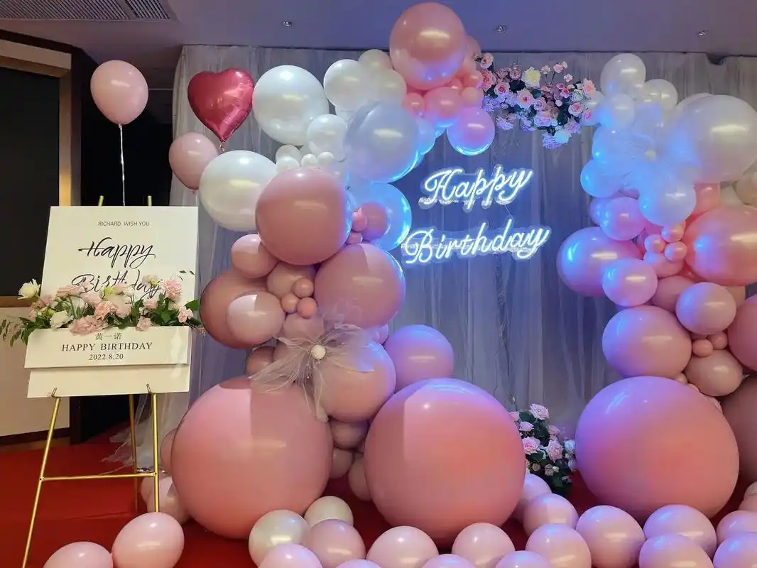 气球派对布置 #气球布置 - 抖音